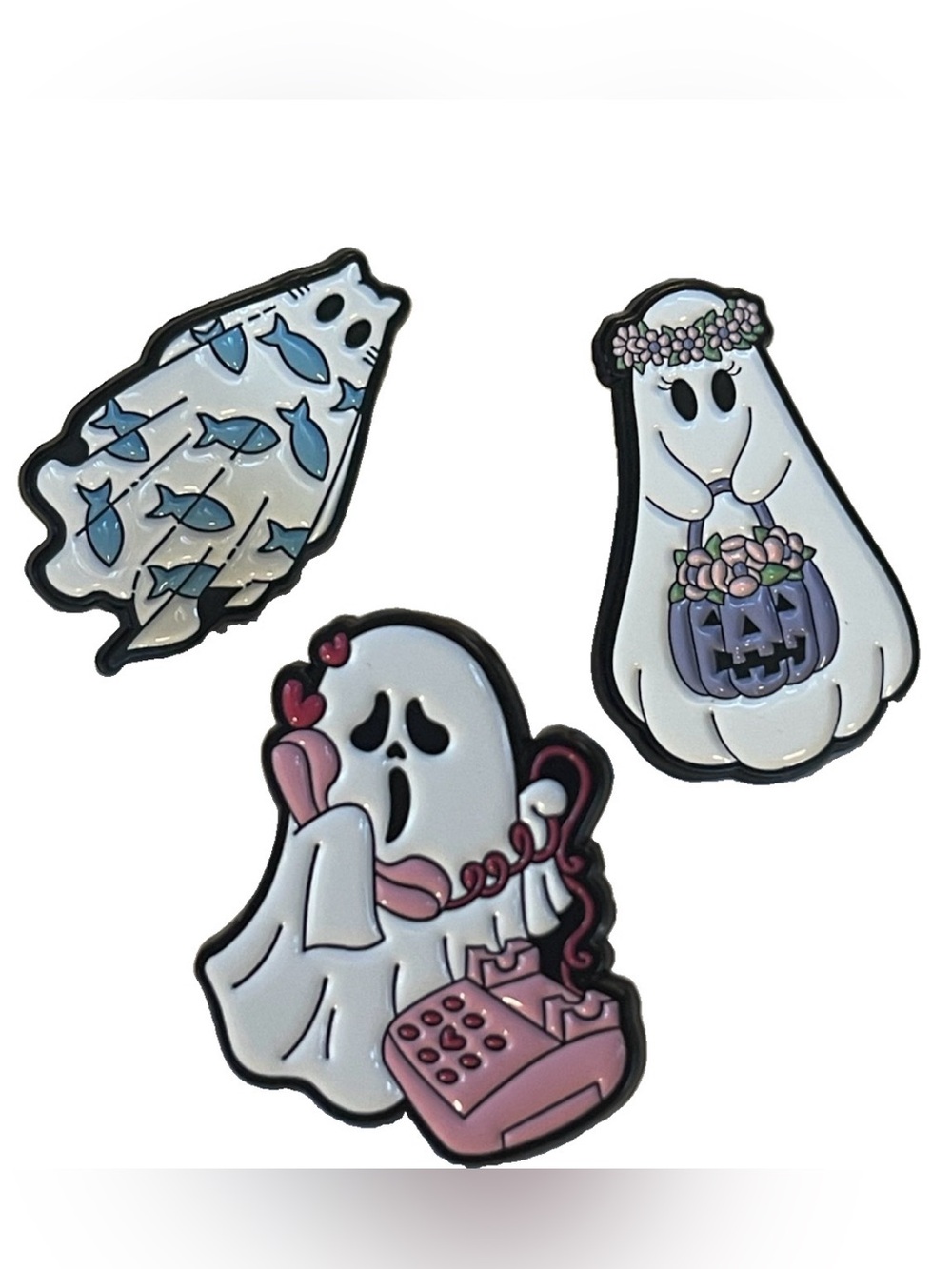 Ghost Pins Set Of 3 New Shein